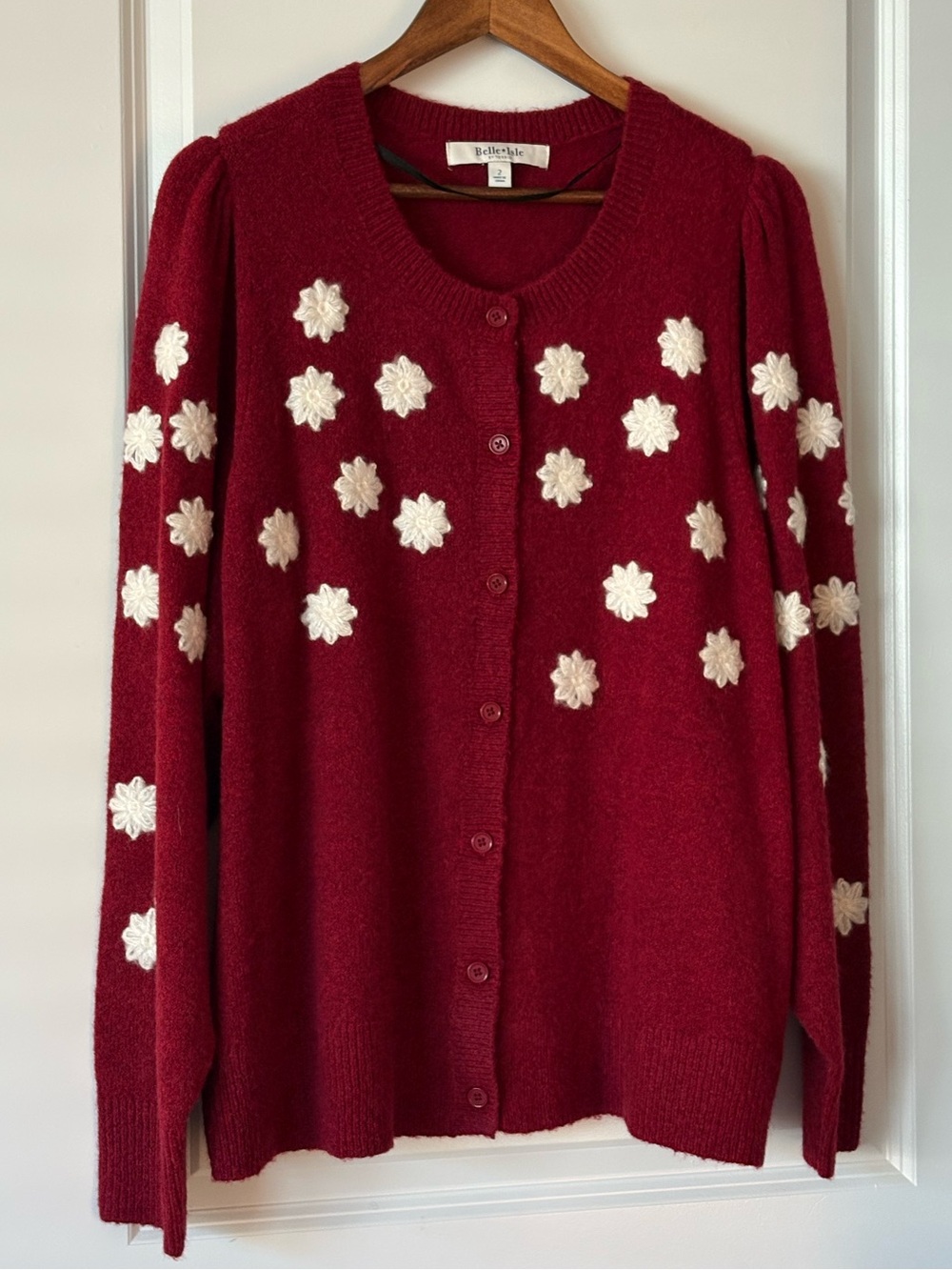 Torrid Belle Isle Red Floral Button Front Cardigan Size 2X